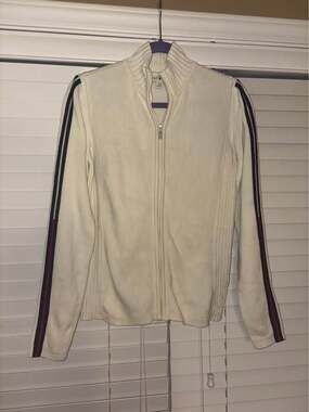 Vintage Y2K prep Tommy Hilfiger  zip up cardigan